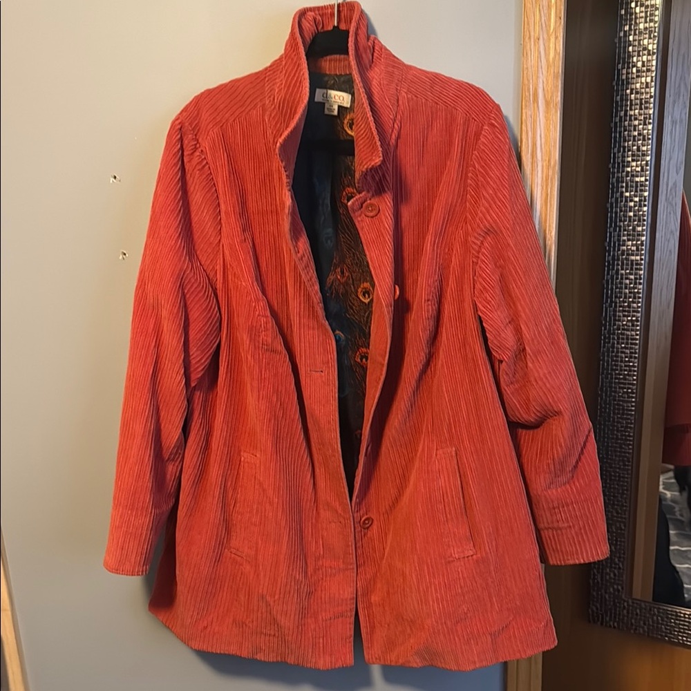 Women's Red Corduroy Jacket